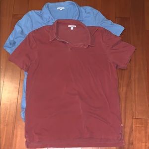 LOT of two James Perse size 3 polos